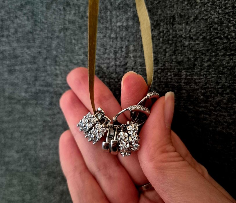 Нови Сребърни обици сребърни обици Kpop гривна