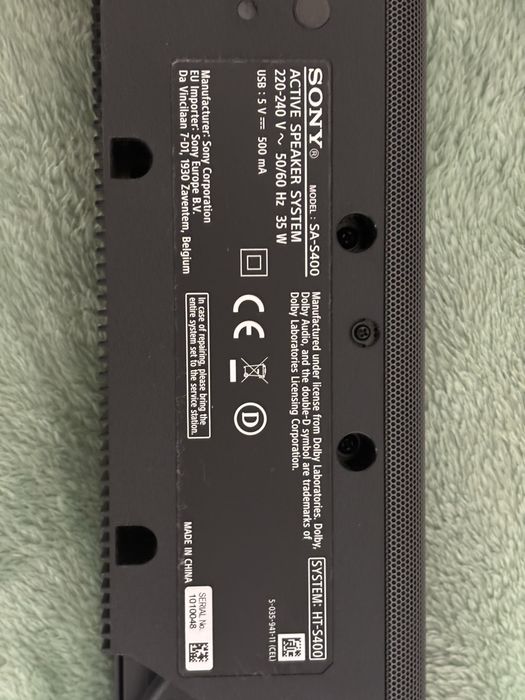 Soundbar SONY HT-S400