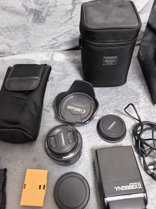 Canon 5d mark II + обективи, светкавица и аксесоари