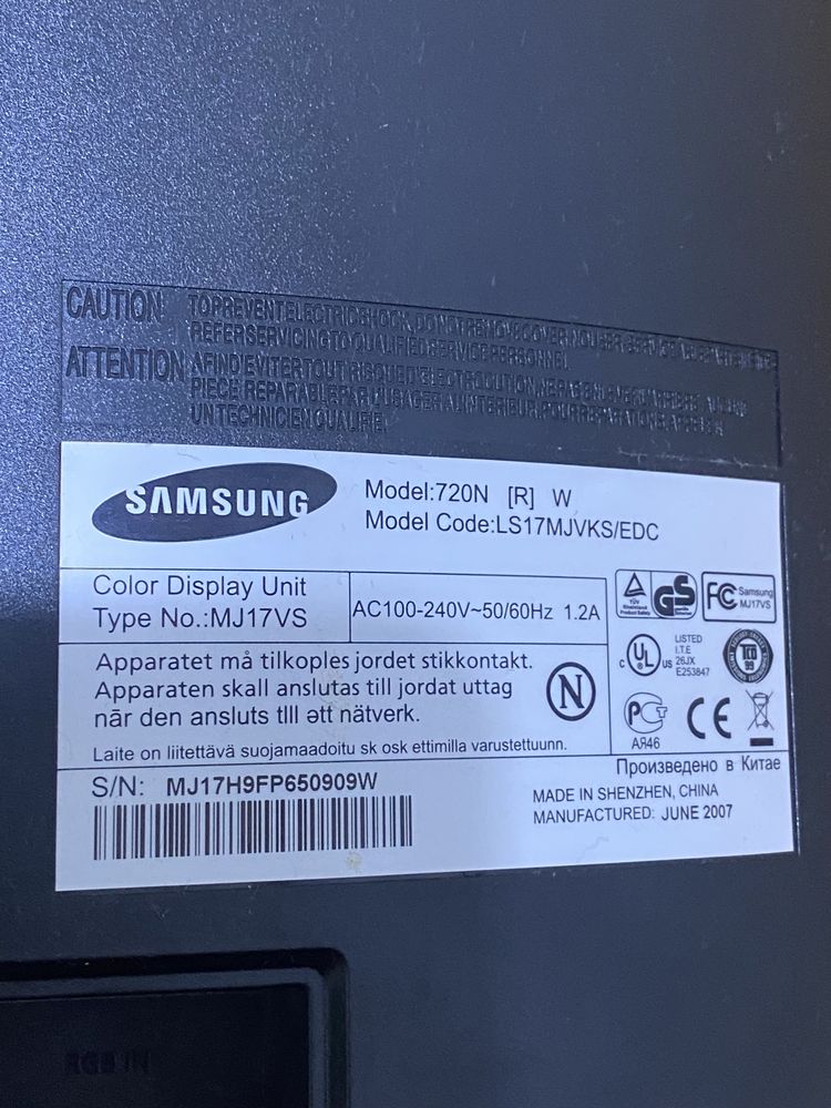 Монитор Samsung 17”