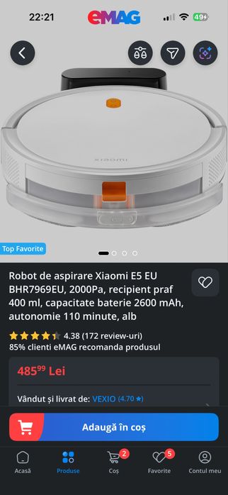 Aspirator robot Xiaomi E5