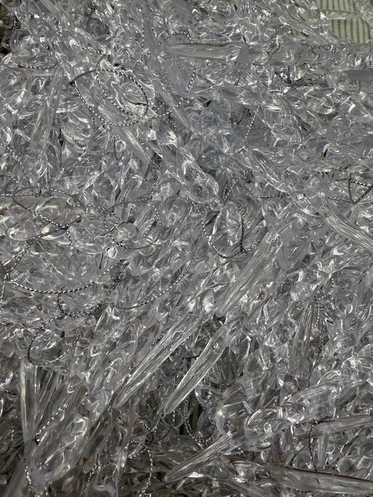 Сосульки на елку украшение