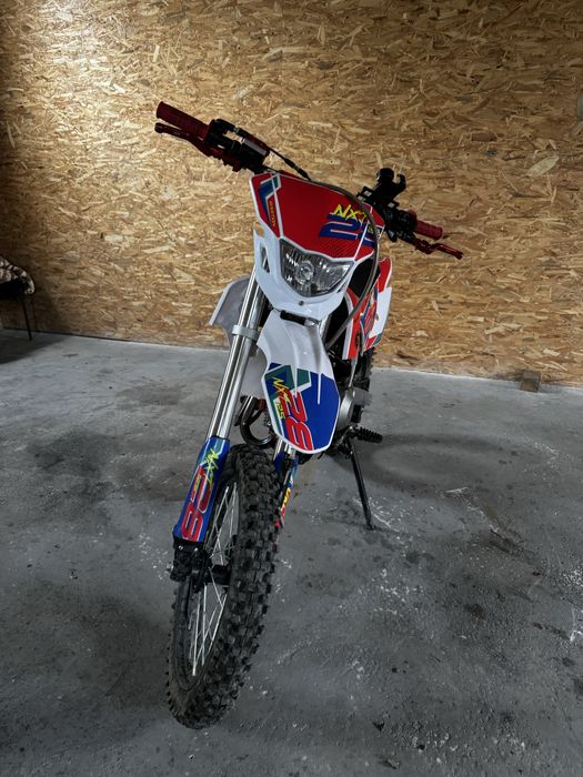 Motocross barton nxt 125cc+ vesta protectie noua+ casca