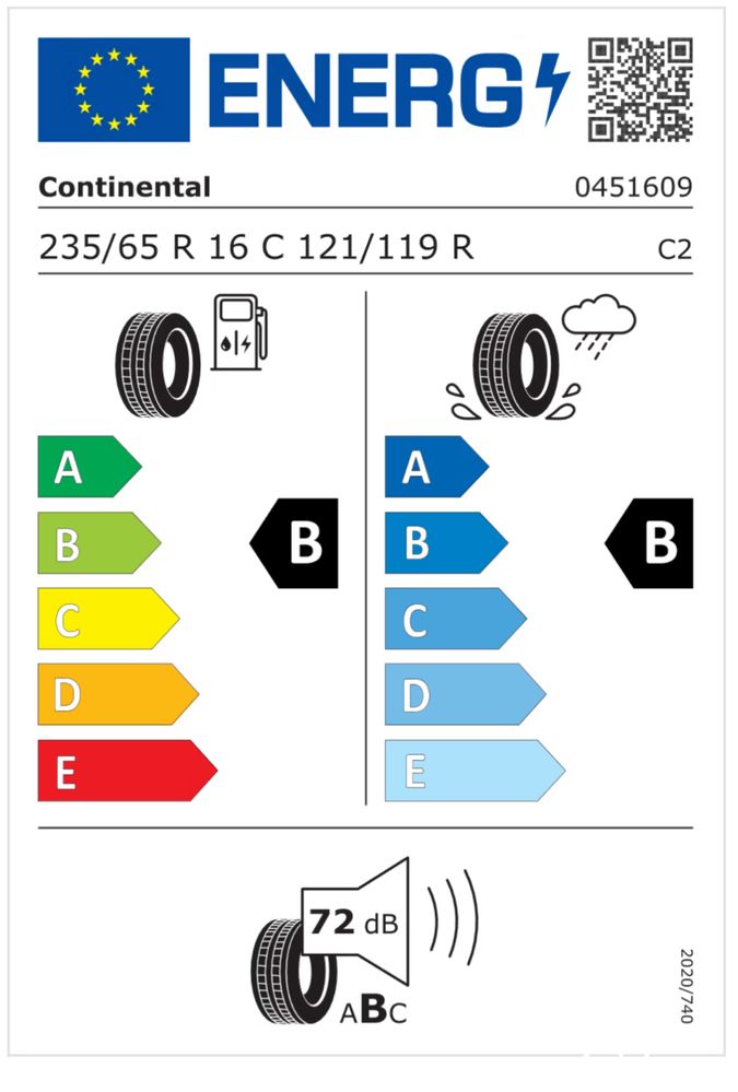 2бр. Continental VanContact 100 215/65/16C, 7мм грайфер, ДОТ 2022