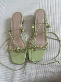 Sandale zara verde deschis