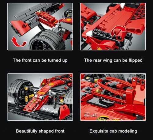 NOU Masina technic TIP lego Ferrari F1 Formula 1 1072Pcs 50x22