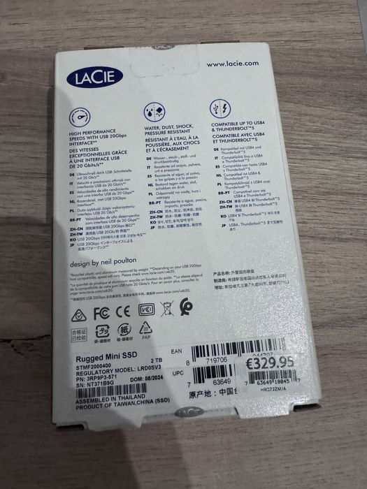 Rugged Mini SSD 2TB NOU Sigilat!Antișoc