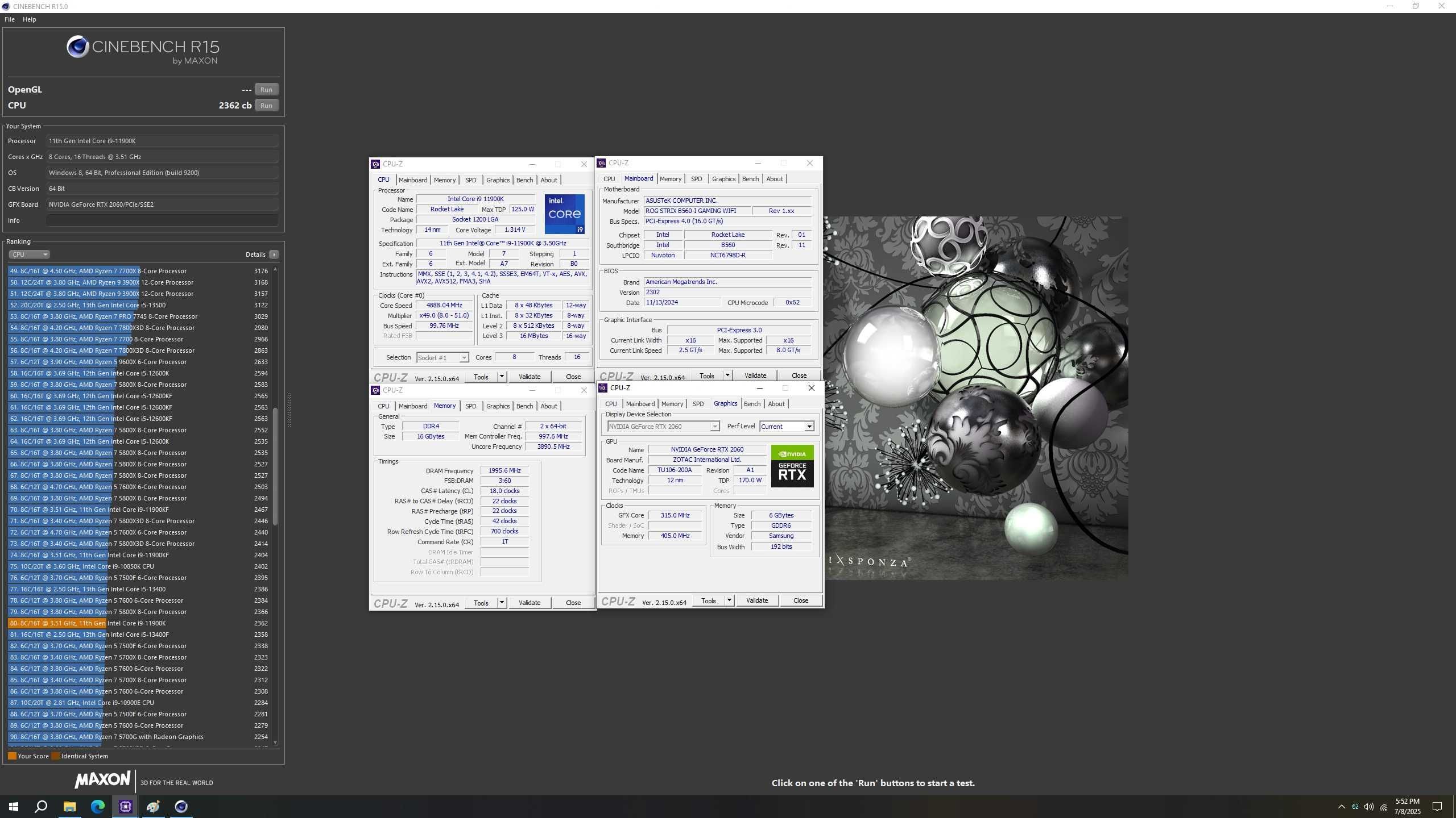 Intel Core i9 11900K, 8-ядрен, LGA 1200