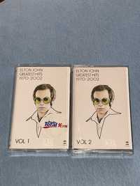 Doua casete audio Elton John - Greatest Hits