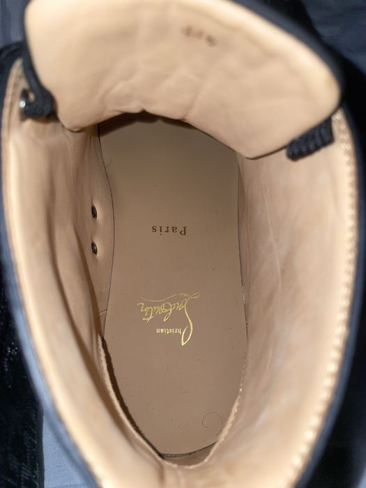 Christian Louboutin Black Spikes High Top Sneakers