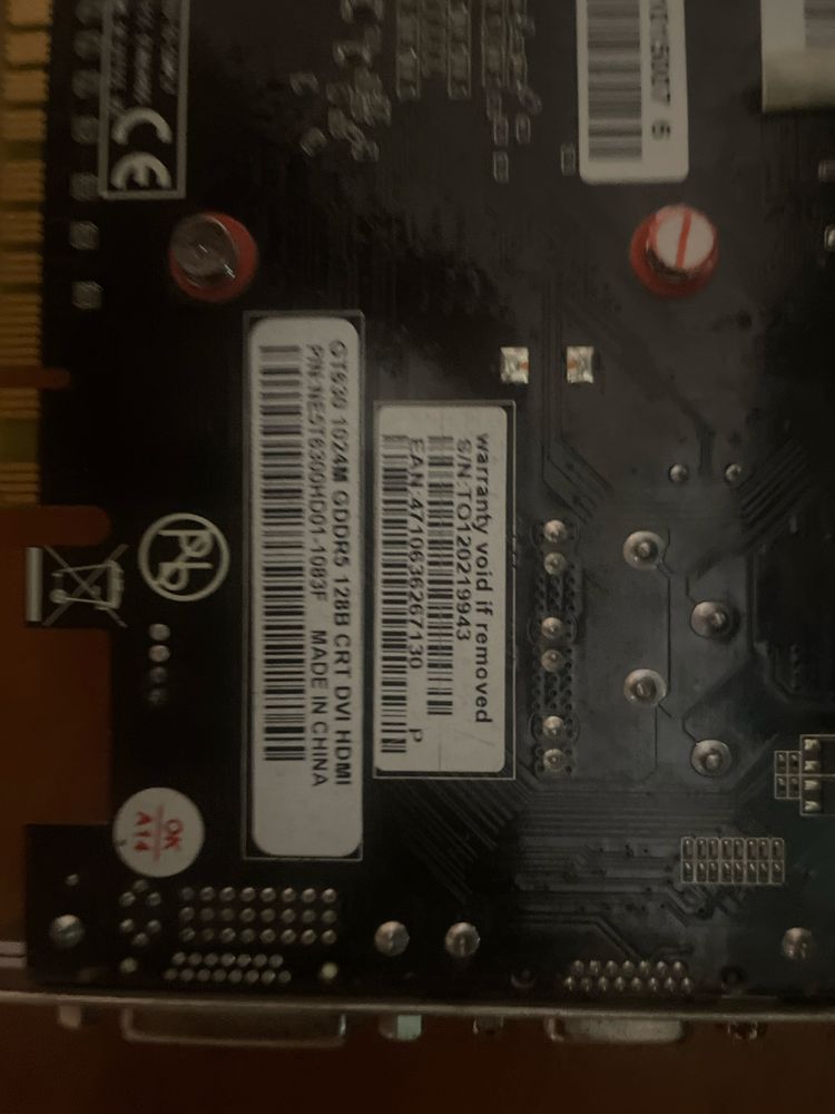 Nvidia gt 630 gddr3 1024m