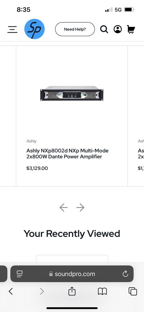 Профисионално стъпало Ashly nxp 8002 rcf dynacord