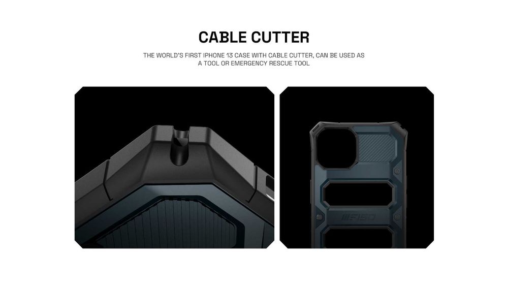 Оригинален осмоъгълен калъф/кейс IIIF150 за iPhone 13