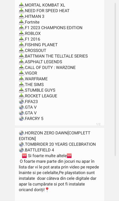 Vând/schimb ps4 slim cu o mulțime de jocuri