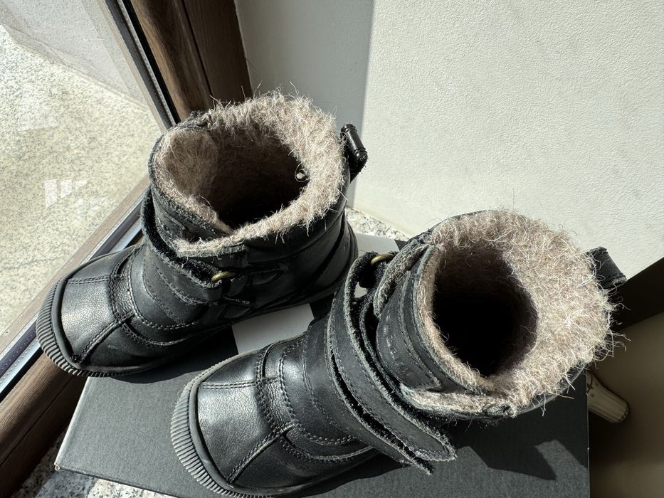 Ghete botine piele iarna copii marca Bisgaard