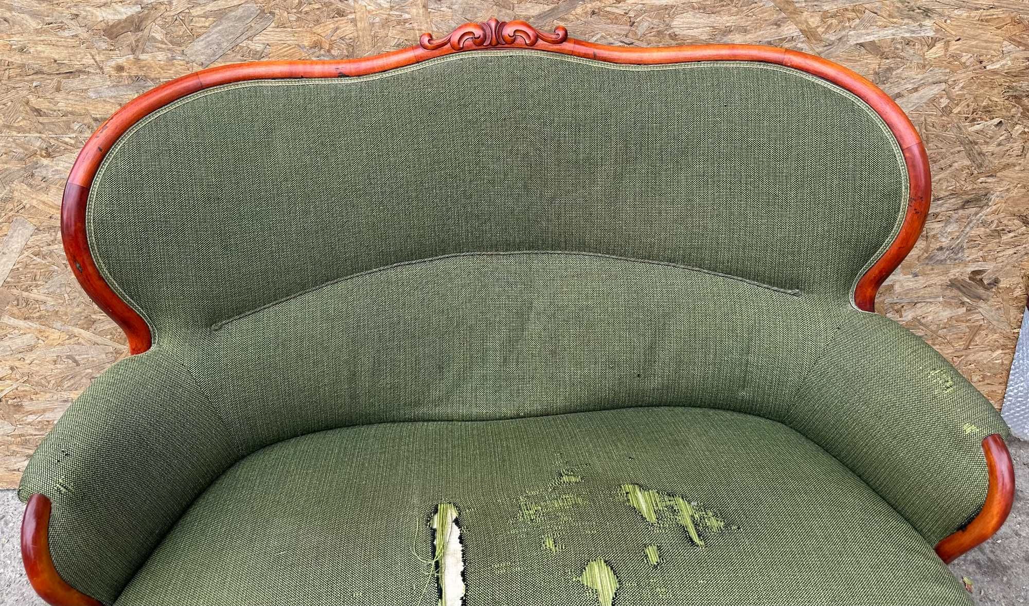 Canapea Vintage Stil Louis Philippe; Bancheta