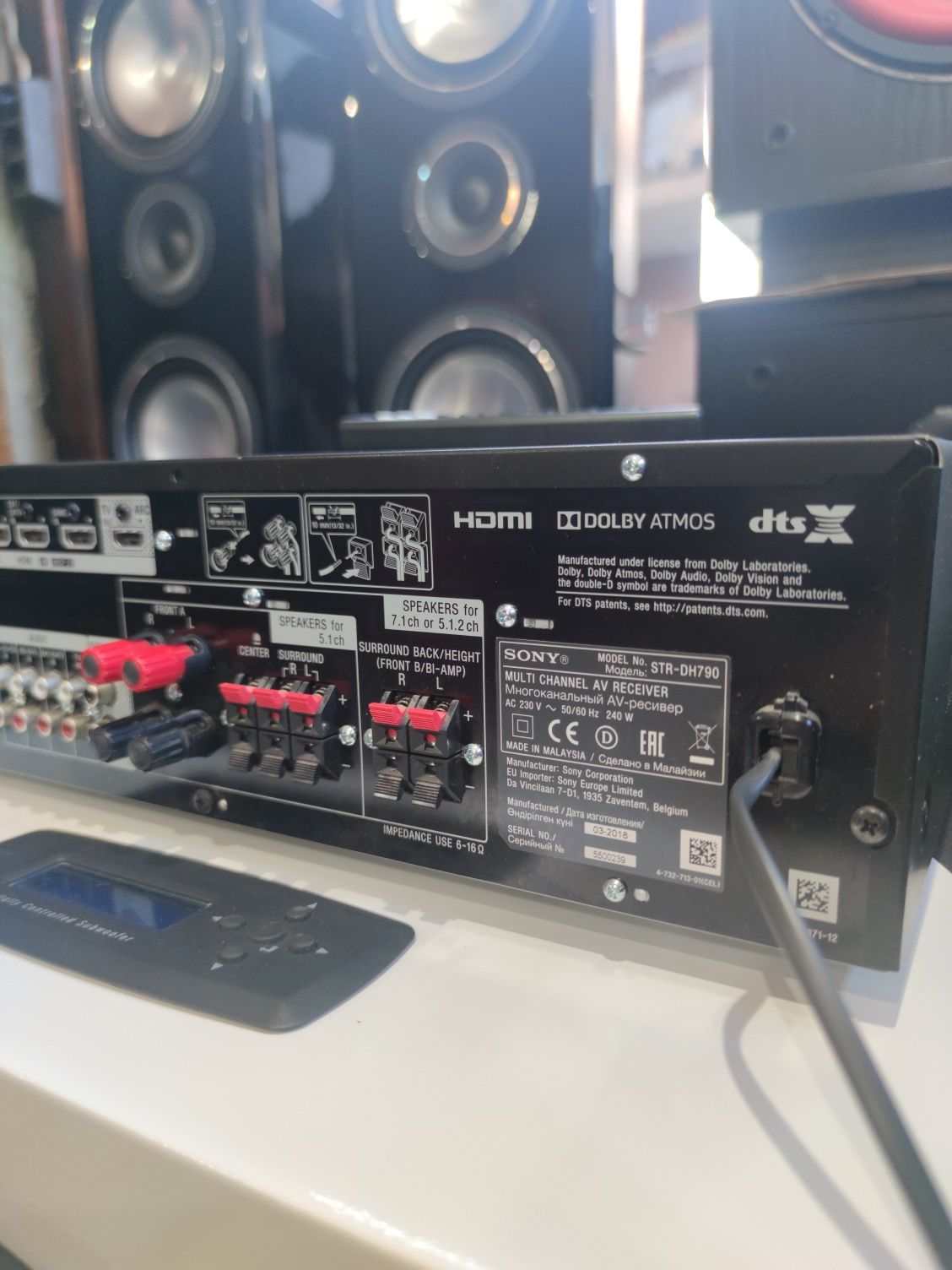 Ресийвър Sony STR-DH790 Bluetooth и дистанционно