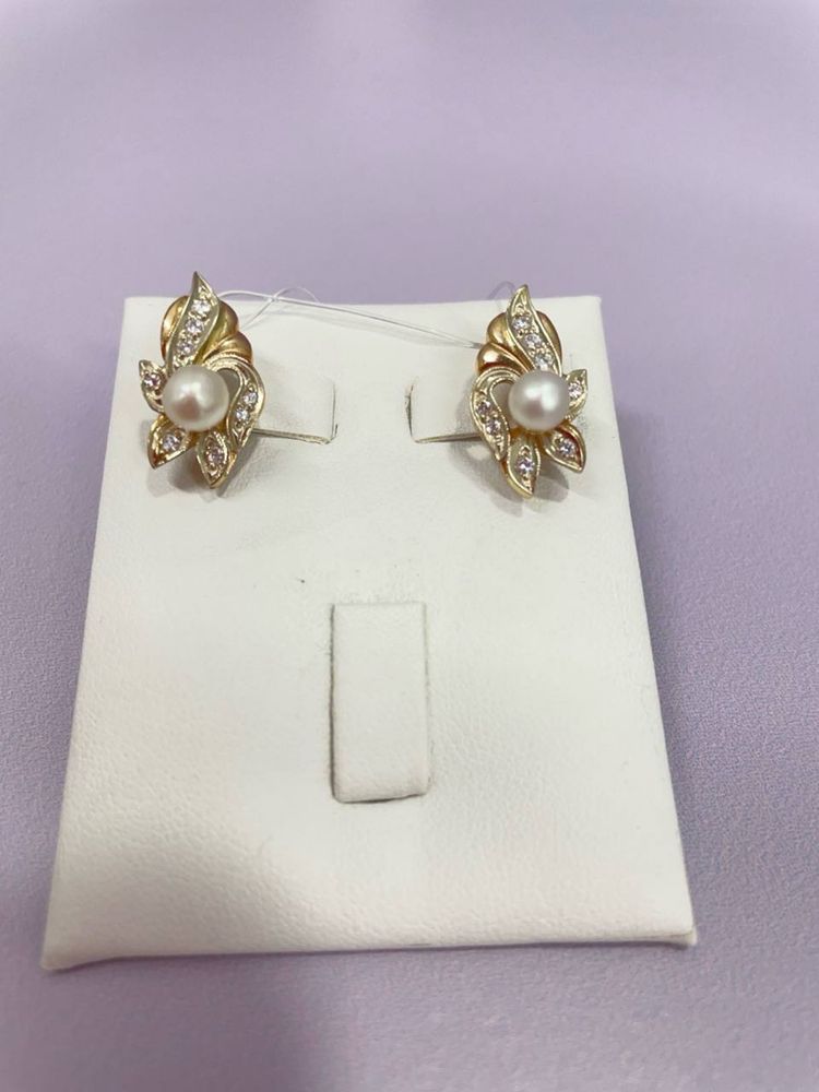Золотые серьги СР16404