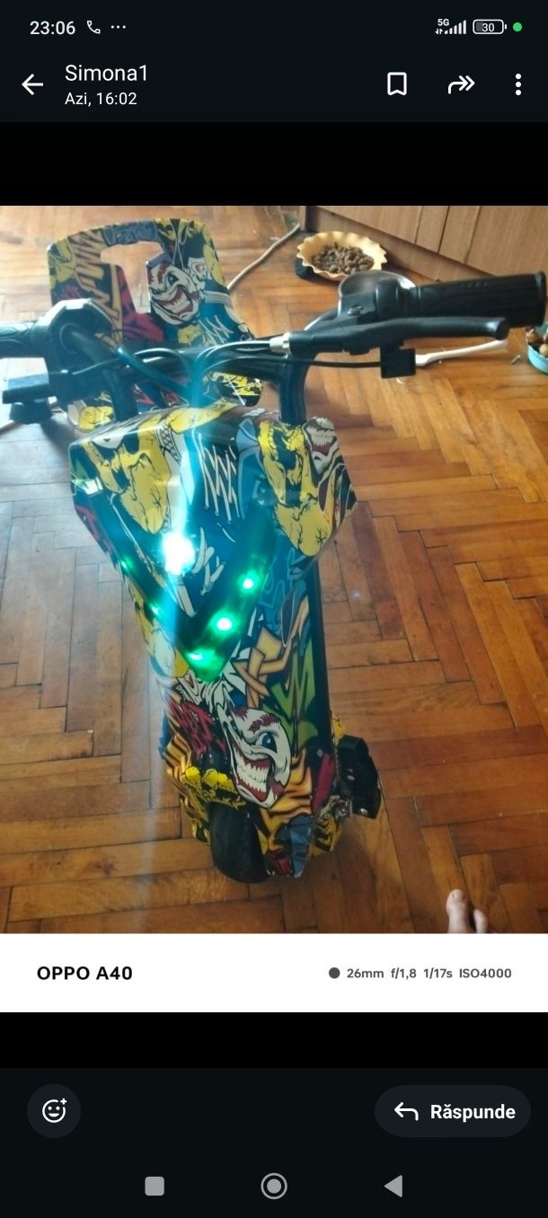Vând kart  electric stare buna ,muzica bloothoth