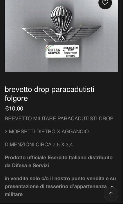 Folgore paracadutisti insigna