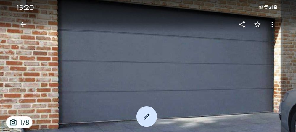 Ușa secțională de garaj la jumătate din pret