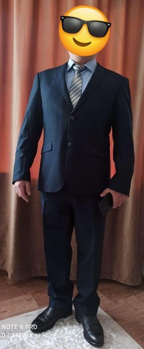 Мужской костюм, двойка. костюм + брюки. Тёмно синего цвета. XL