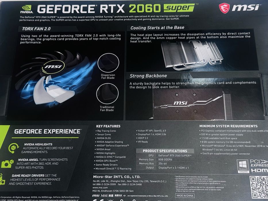 Placă Video RTX 2060 Super