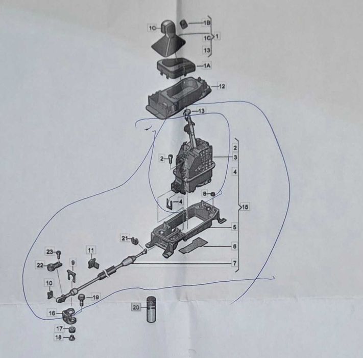 Vand schimbator viteze Skoda Octavia