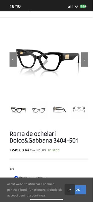 Ochelari D&G noi. Originali