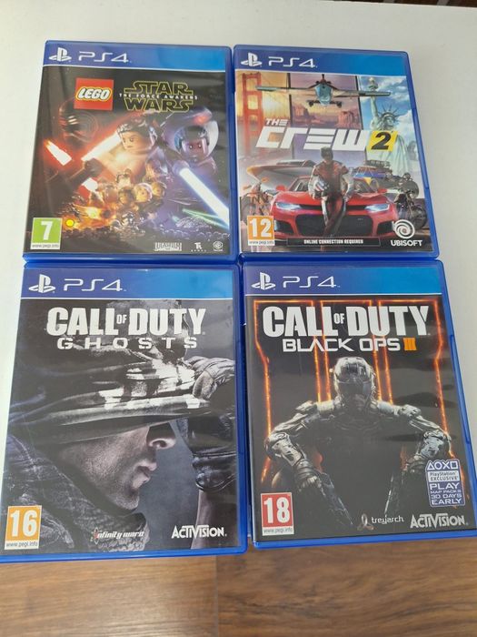 Vând PS 4, 2 controlere, jocuri