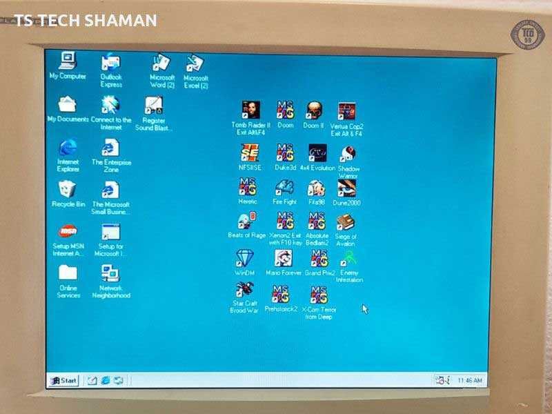 Продавам ретро компютър Compaq Deskpro EN P600 с много ретро игри
