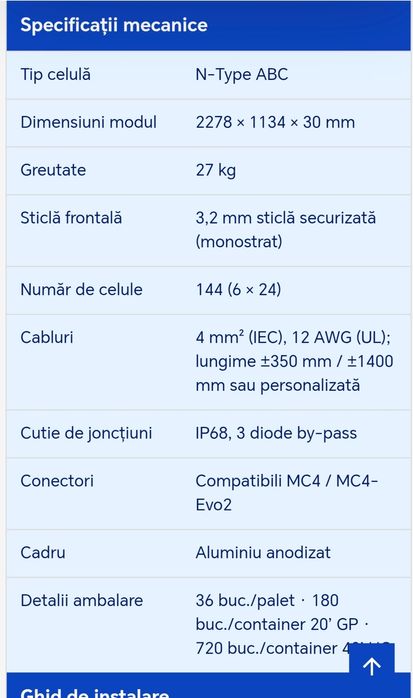Panou solar Aiko 610 w