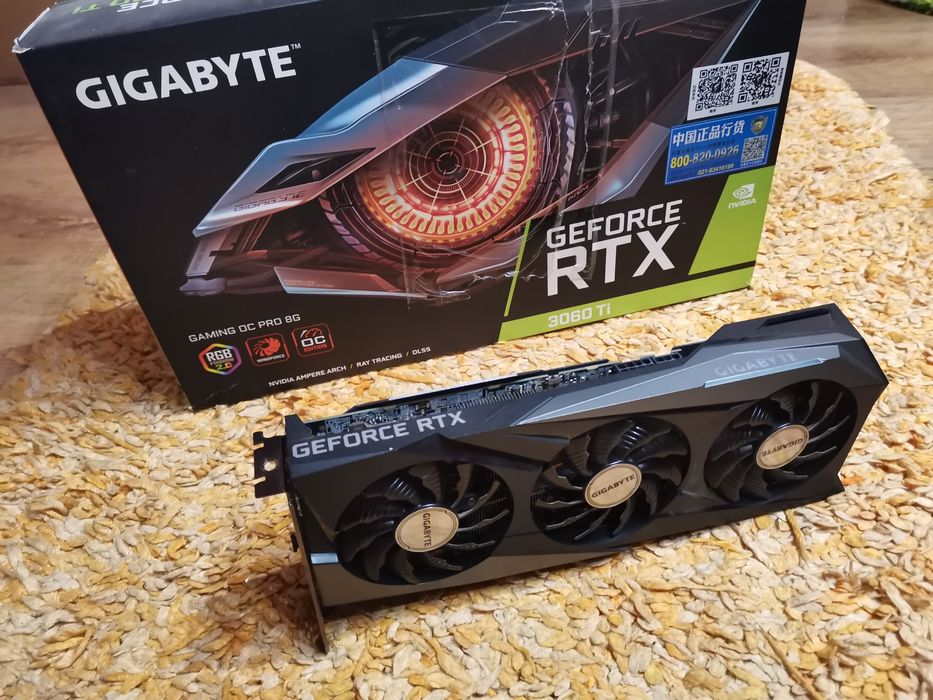 Vând placa video Gigabyte Rtx 3060TI Gaming OC Pro 8gb 256