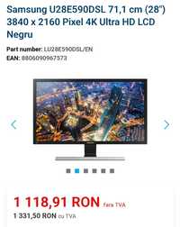 Monitor 27'' 4K UHD Samsung U28E590DSL