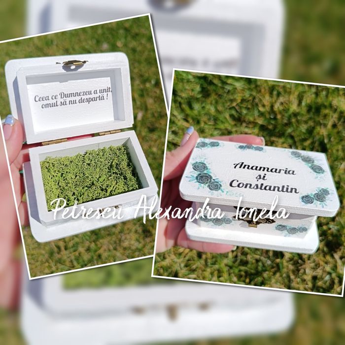 Cutie personalizata pentru verighete