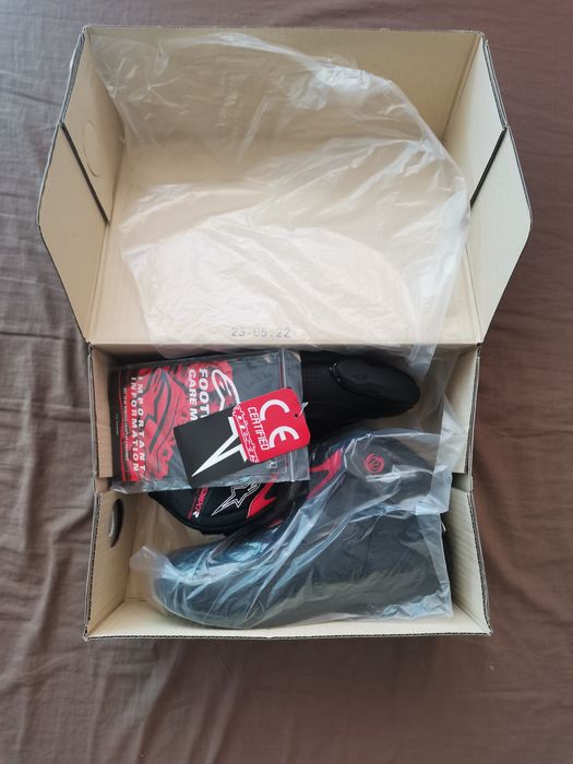 Кожени боти за мотор Alpinestars SMX-1 R V2 Vented