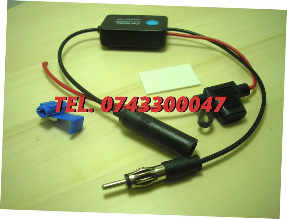 Amplificator Pentru Semnal Antena Radio Auto Fm 12v