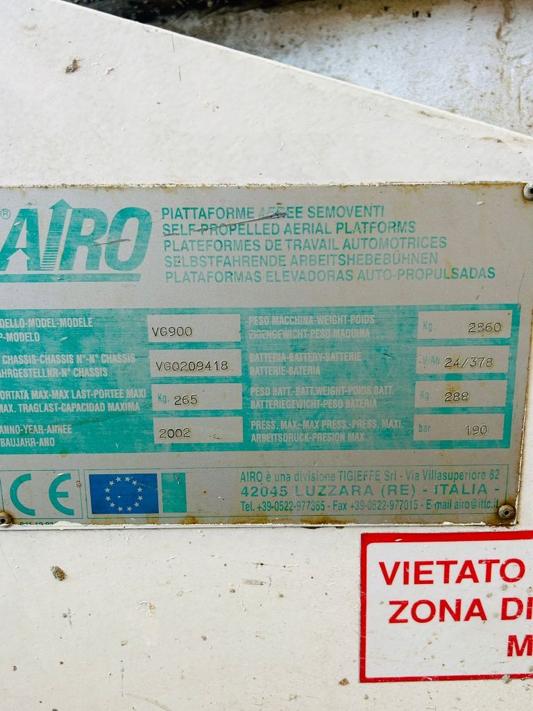 Lift electric Airo VG900 2002 Import‼️