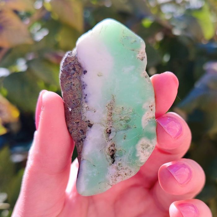 Хризопраз уникальный образец