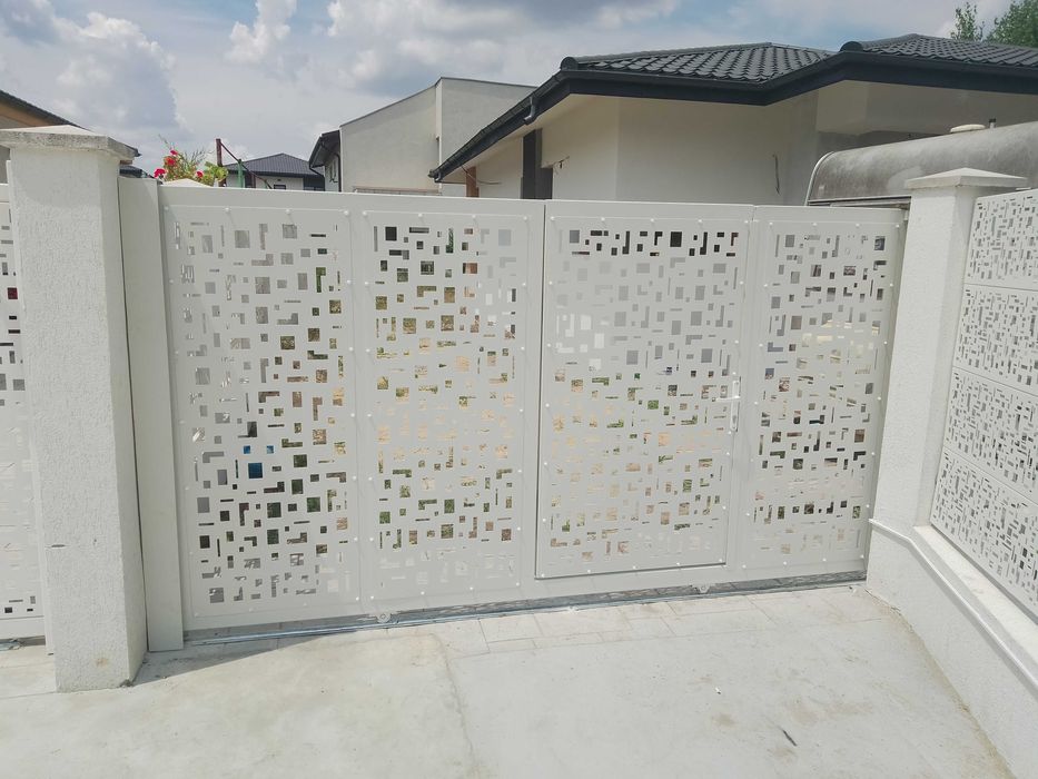 Gard Boltari, gard tabla decupata, porti tabla traforata, gard WPC