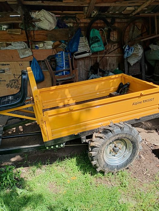 Motocultor 4x4 cu remorca diesel