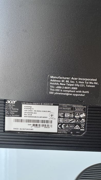 Монитор ACER K192HQL
