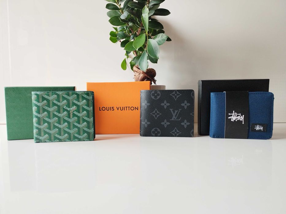 Goyard, Louis Vuitton и Stussy Портфейли