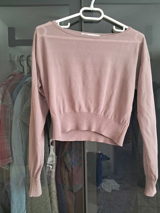 Zara пола солей асиметрична Л животински принт