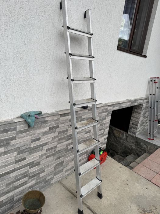 Scară din aluminiu 216 cm lungime