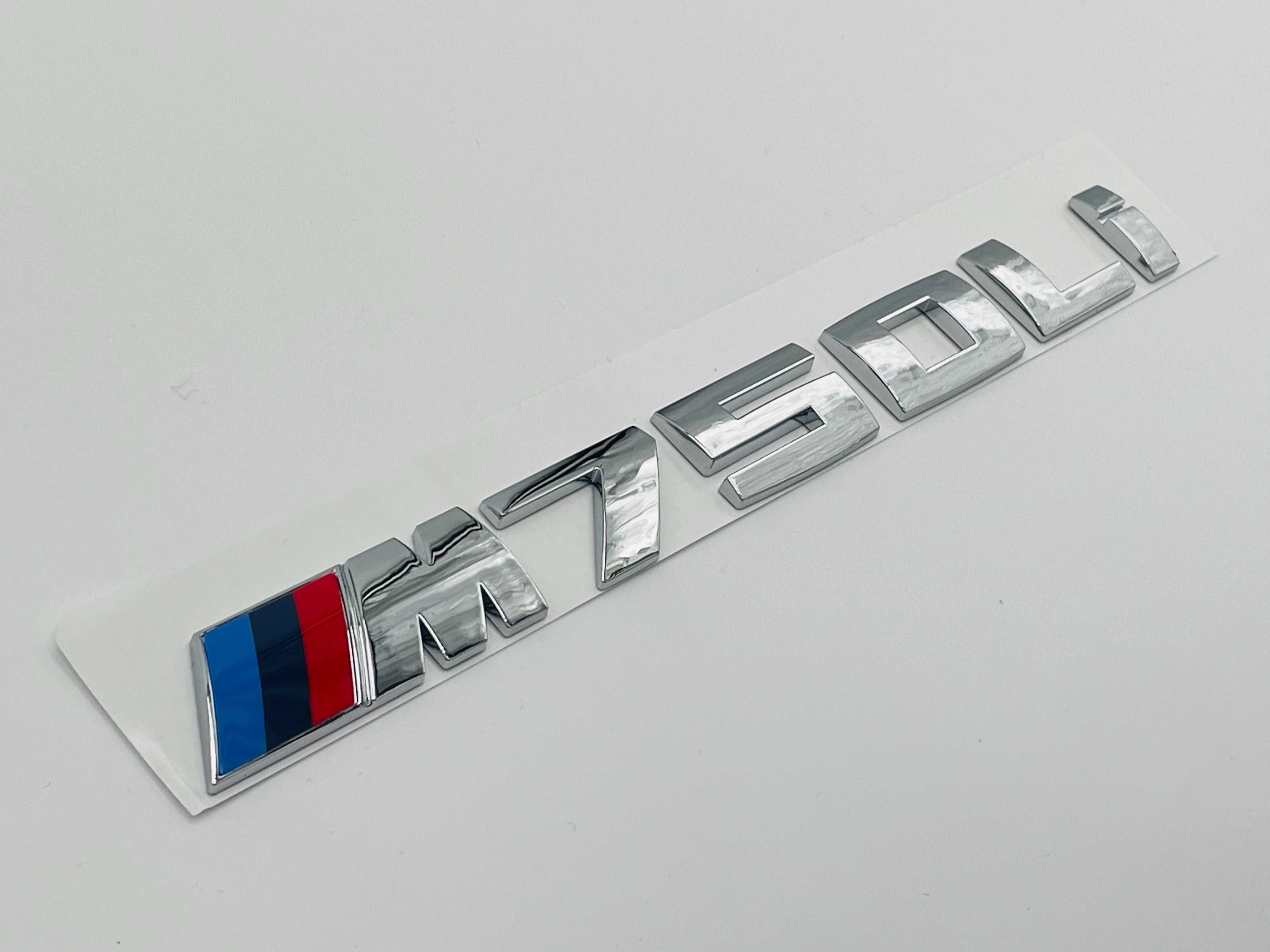 Emblema compatibila BMW M750Li crom