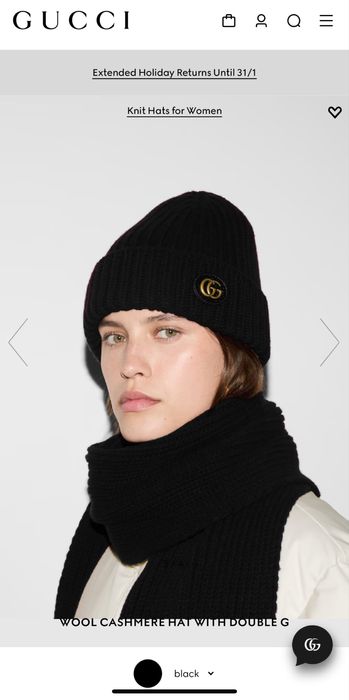 Set Gucci caciula şi fular