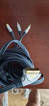 Cablu scrat cu mufa audio video 5 m