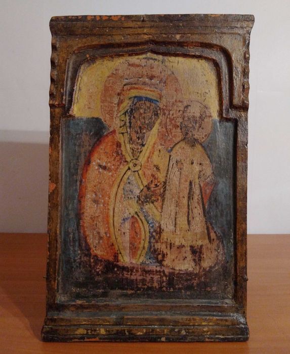Icoana pe lemn Maica Domnului cu Pruncul| peste 200 ani vechime