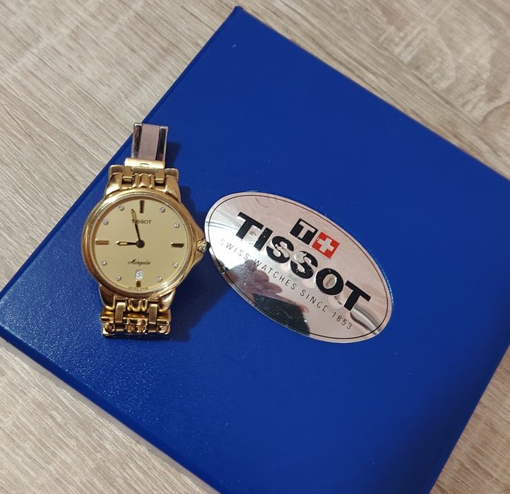 Дамски часовник Tissot  Marquise 18 карата златно покритие.